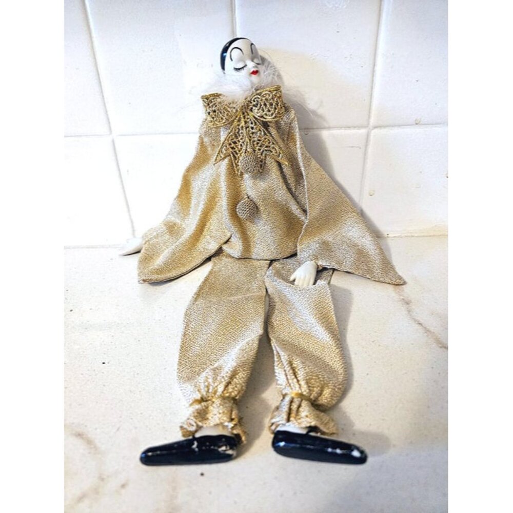 Vintage Porcelain Harlequin Jester
